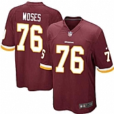 Nike Men & Women & Youth Redskins #76 Moses Red Team Color Game Jersey,baseball caps,new era cap wholesale,wholesale hats